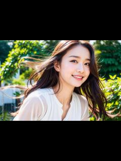 [x]笑顔でカメラ目線のロングヘアの日本人女性(美人モデル) Stock Illustration | Adobe Stock