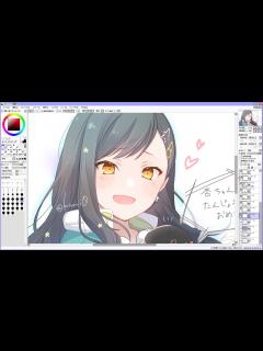 [x]白石杏描いてみた【イラストメイキング