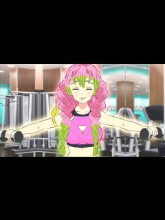 [x]甘露寺蜜璃は妓夫太郎を倒すため筋トレでムキムキになる - YouTube