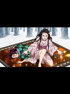 [x]1話で無限城に落ちる禰豆子【鬼滅の刃】 - YouTube