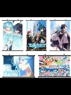 [x]Amazon.co.jp: 杖と剣のウィストリア タペストリー ウィル エルファリア コレット ロスティ 布ポスター 掛け絵 掛け軸 壁飾り ...