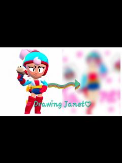 [x][브롤스타즈] 자넷 그리기/Drawing Brawl Stars Janet - YouTube